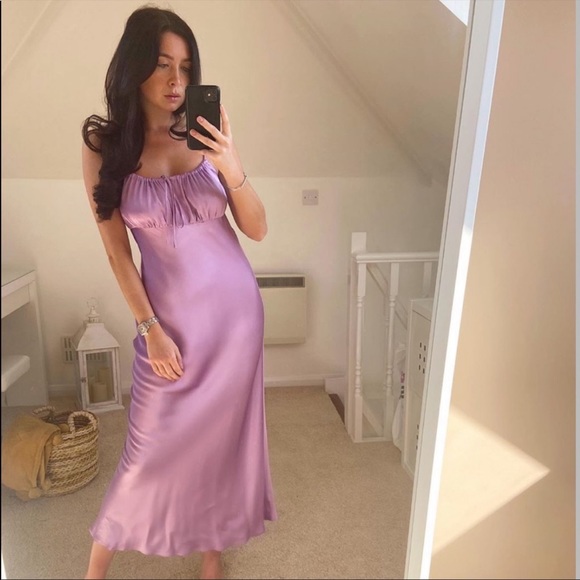 ZARA Blogger Favorite Satin Slip Dress - Picture 6 of 9